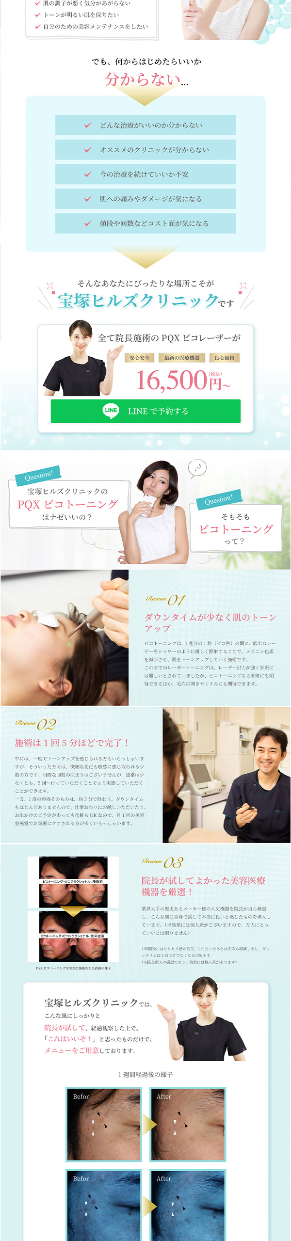 美容クリニックのLPデザイン＆WordPress実装